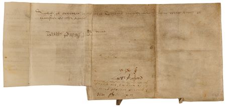 Lot #357 Thomas Wyatt Document Signed - Excessively Rare Autograph of the 16th-Century English Poet, Who Introduced the Sonnet to English Literature - Image 3
