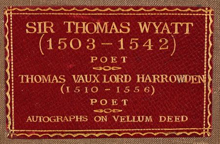 Lot #357 Thomas Wyatt Document Signed - Excessively Rare Autograph of the 16th-Century English Poet, Who Introduced the Sonnet to English Literature - Image 6