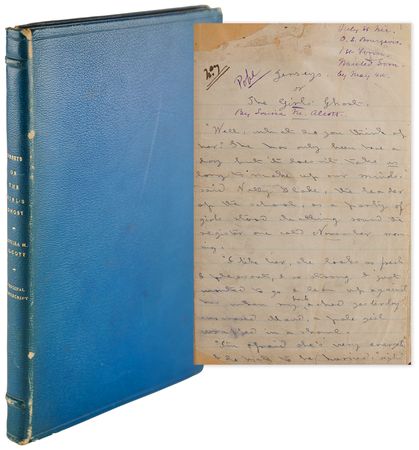 Lot #324 Louisa May Alcott Handwritten Manuscript for 