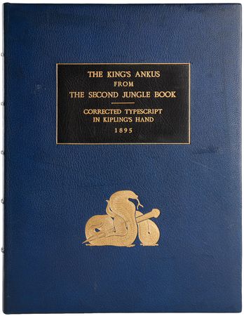 Lot #345 Rudyard Kipling Hand-Corrected Typed Manuscript for 