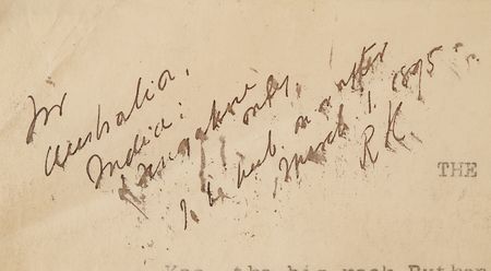 Lot #345 Rudyard Kipling Hand-Corrected Typed Manuscript for 