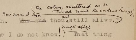 Lot #345 Rudyard Kipling Hand-Corrected Typed Manuscript for 