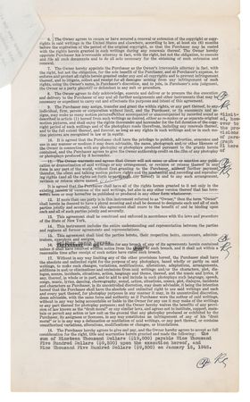 Lot #360 Raymond Chandler Signed Contract for 'The Big Sleep' - Initialed 13 Times! - Image 6