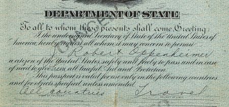 Lot #113 Robert Oppenheimer Historic Twice-Signed U.S. Passport (1924) - The 20-Year-Old Harvard Graduate Travels to Europe to Start His Pivotal Studies at Cambridge and Göttingen - Image 5