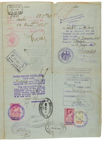 Lot #113 Robert Oppenheimer Historic Twice-Signed U.S. Passport (1924) - The 20-Year-Old Harvard Graduate Travels to Europe to Start His Pivotal Studies at Cambridge and Göttingen - Image 7