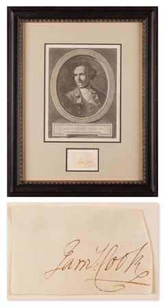 Lot #118 James Cook Signature - Immensely Rare Autograph of the Famed British Explorer - Image 1