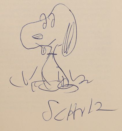 Lot #316 Charles Schulz Signed Sketch of Snoopy in Book - The Gospel According to Peanuts - Image 6