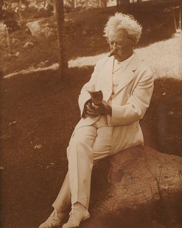 Lot #331 Samuel L. Clemens Autograph Note Signed: 