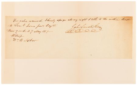 Lot #100 John Jacob Astor Autograph Document Signed - Image 1