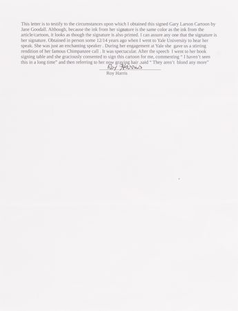 Lot #140 Jane Goodall (2) Signed Items - Image 3