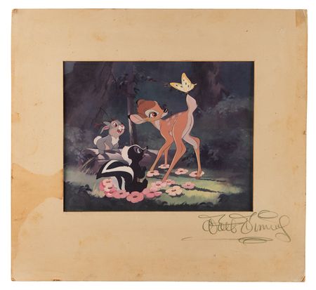 Lot #298 Walt Disney Signed 'Bambi' Dye Transfer Print - Image 1