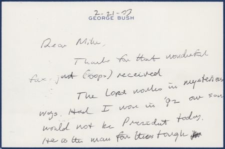 Lot #21 George Bush Autograph Letter Signed on George W. Bush - 
