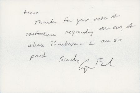 Lot #21 George Bush Autograph Letter Signed on George W. Bush - 