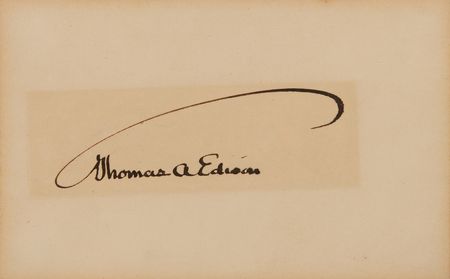 Lot #135 Thomas Edison Signature - Image 2