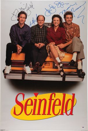 Lot #629 Seinfeld Cast-Signed Poster (24˝ x 36˝) - Image 1