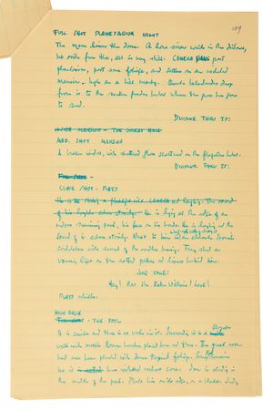 Lot #524 Rebel Without a Cause Archive with (400+) Early Draft Pages and Scenes, Highlighted by (95) Pages of Stewart Stern?s Original Handwritten First Draft Screenplay - Image 10