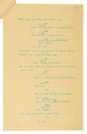 Lot #524 Rebel Without a Cause Archive with (400+) Early Draft Pages and Scenes, Highlighted by (95) Pages of Stewart Stern?s Original Handwritten First Draft Screenplay - Image 11