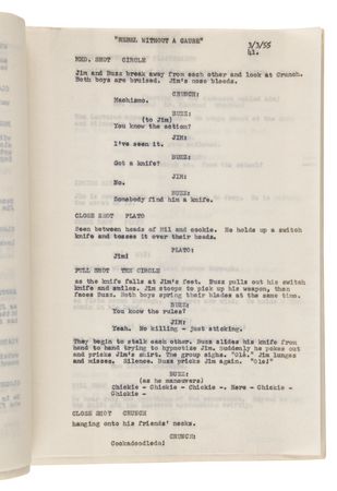 Lot #524 Rebel Without a Cause Archive with (400+) Early Draft Pages and Scenes, Highlighted by (95) Pages of Stewart Stern?s Original Handwritten First Draft Screenplay - Image 20