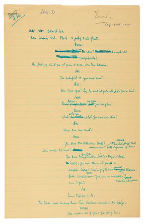 Lot #524 Rebel Without a Cause Archive with (400+) Early Draft Pages and Scenes, Highlighted by (95) Pages of Stewart Stern?s Original Handwritten First Draft Screenplay - Image 23