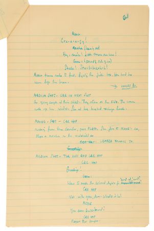 Lot #524 Rebel Without a Cause Archive with (400+) Early Draft Pages and Scenes, Highlighted by (95) Pages of Stewart Stern?s Original Handwritten First Draft Screenplay - Image 5