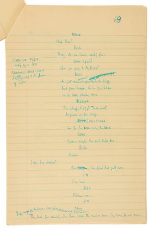 Lot #524 Rebel Without a Cause Archive with (400+) Early Draft Pages and Scenes, Highlighted by (95) Pages of Stewart Stern?s Original Handwritten First Draft Screenplay - Image 6