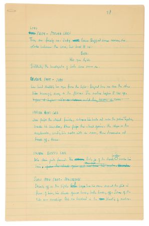 Lot #524 Rebel Without a Cause Archive with (400+) Early Draft Pages and Scenes, Highlighted by (95) Pages of Stewart Stern?s Original Handwritten First Draft Screenplay - Image 8