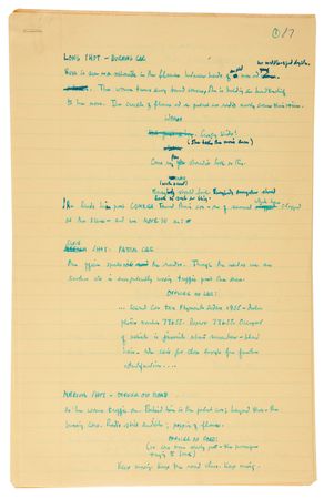 Lot #524 Rebel Without a Cause Archive with (400+) Early Draft Pages and Scenes, Highlighted by (95) Pages of Stewart Stern?s Original Handwritten First Draft Screenplay - Image 9