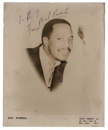 Lot #411 Bud Powell Signed Photograph - Image 1