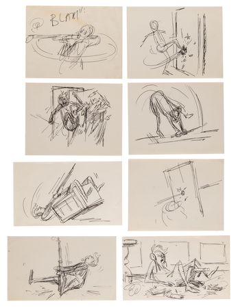 Lot #300 Bernard, Miss Bianca, Madame Medusa, Mr. Snoops, and Brutus and Nero collection of (113) preliminary storyboard drawings from The Rescuers - Image 2