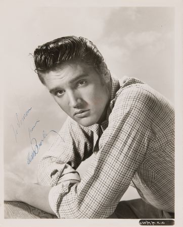Lot #432 Elvis Presley Signed Photograph - Image 1