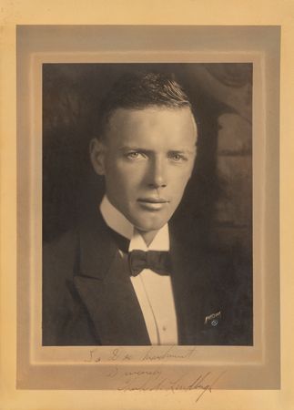 Lot #187 Charles Lindbergh Signed Photograph - Image 1