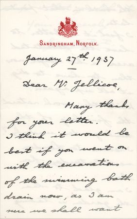 Lot #148 King George VI Autograph Letter Signed - Image 1