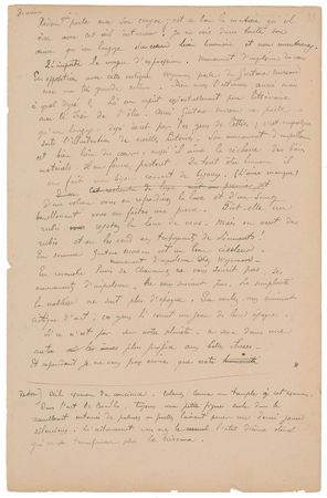 Lot #241 Paul Gauguin Handwritten Draft Manuscript on Symbolist Art with Reflections on Rembrandt and Raphael - Image 3