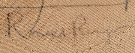 Lot #67 Ronald Reagan and Friends (Jimmy Stewart, Wilbur Shaw, Jack Dempsey) Signed Cap - Image 2