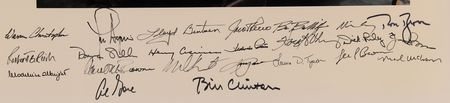 Lot #39 Bill Clinton and Cabinet (22) Multi-Signed Oversized Photograph - Image 2