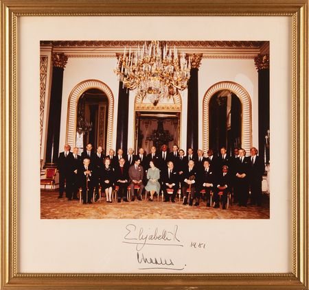 Lot #91 Queen Elizabeth II and King Charles III Signed Photograph - Image 1