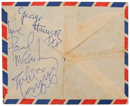 Lot #417 Beatles: John Lennon, George Harrison, and Paul McCartney Signatures - Obtained at the Grosvenor Rooms in Norwich, England (May 17, 1963) - Image 2
