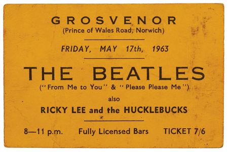 Lot #417 Beatles: John Lennon, George Harrison, and Paul McCartney Signatures - Obtained at the Grosvenor Rooms in Norwich, England (May 17, 1963) - Image 4