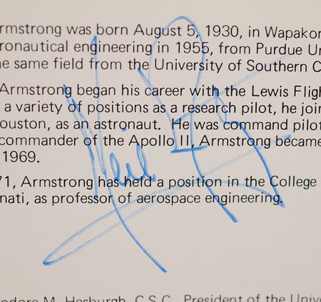 Lot #209 Neil Armstrong Twice-Signed Program - Image 2