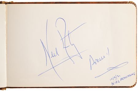 Lot #207 Neil Armstrong Signature - 