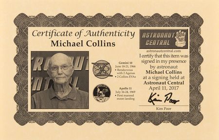 Lot #200 Buzz Aldrin and Michael Collins Signed Oversized Photograph - Image 5