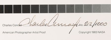 Lot #212 Charles Conrad and Charlie Duke (2) Signed Oversized Photographs - Image 3