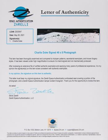 Lot #215 Charlie Duke (2) Signed Panoramic Photographs - Image 8