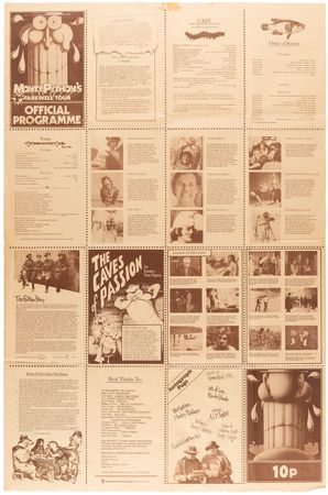 Lot #615 Monty Python Signed 1973 Program for 'Monty Python’s 1st Farewell Tour' - Image 2