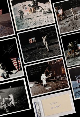 Lot #225 Moonwalkers (10) Signed Items - Image 1