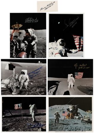 Lot #226 Moonwalkers (7) Signed Items - Image 1