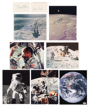 Lot #203 Apollo Astronauts (10) Signed Items - Image 1