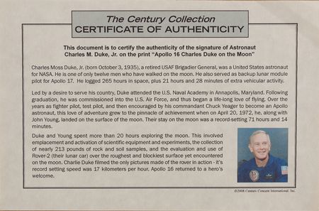 Lot #204 Apollo Astronauts (5) Signed Photographs - Image 2