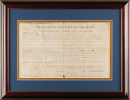 Lot #53 James Monroe Document Signed as President - Image 1