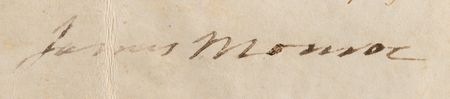 Lot #53 James Monroe Document Signed as President - Image 3